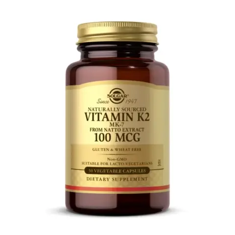 Solgar Natural Vitamin K2 100mcg Vegetable Capsules – 50 Capsules