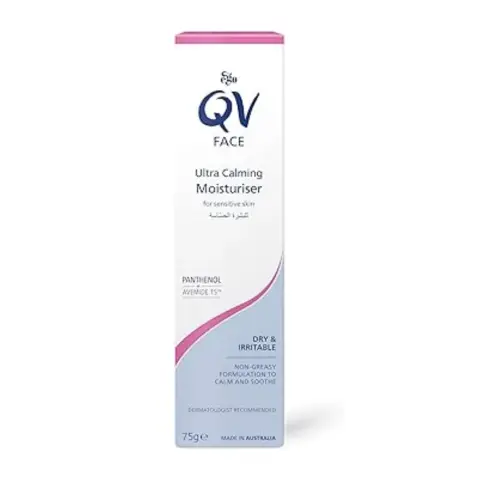 Ego QV Face Ultra Calm Soothing Moisturiser for Sensitive Skin 75g