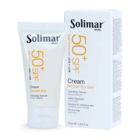 Solimar Paris Sun Block Spf 50+ Cream Normal-Dry Skin 50Ml thumbnail 1