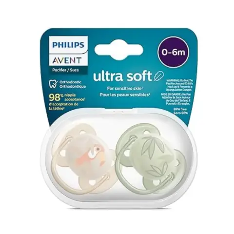 Philips Avent Ultra Soft Pacifier 0-6M Boy thumbnail 1