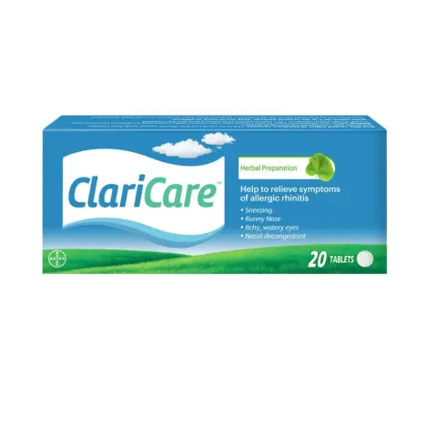 Claricare Tablets 20 Tablets thumbnail 1