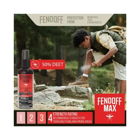 Fendoff Max Deet 50% Mosquito Repellent Spray 100Ml thumbnail 3