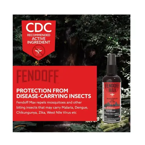 Fendoff Max Deet 50% Mosquito Repellent Spray 100Ml thumbnail 4