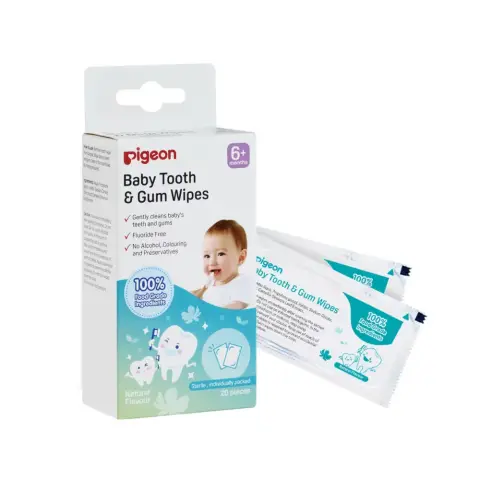 Pigeon Natural Baby Tooth & Gum 6+ Wipes 20S thumbnail 2