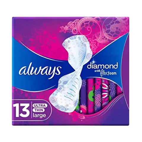 Always Ultra Diamond Large Sanitary Pads 13s thumbnail 1