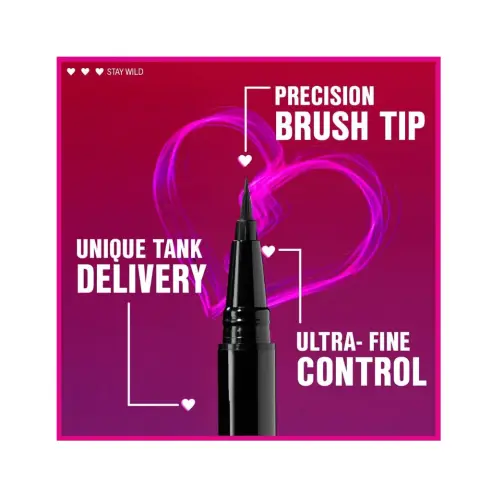Wet N Wild Breakup Proof Liquid Eyeliner Ultra Black thumbnail 2
