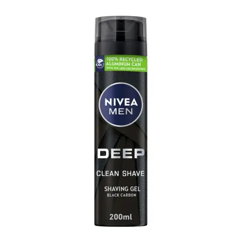 Nivea Men Deep Clean Shave Gel 200Ml thumbnail 1