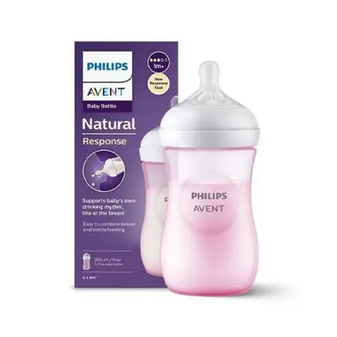 Philips Avent Natural 3.0 Bottle Pink 260mL thumbnail 1