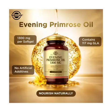 Solgar Evening Primrose Oil 1300mg Softgel Capsules – 60 Capsules thumbnail 2