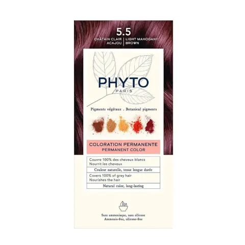 Phyto Hair Color 5.5 Light Mahagony Brown Hair Color