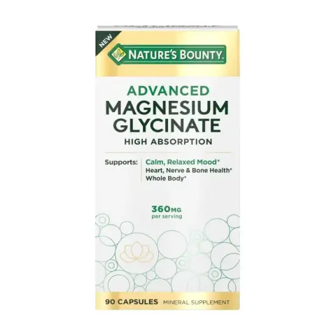 Nature's Bounty Advance Magnesium Glycinate 360mg Capsules 90s thumbnail 1