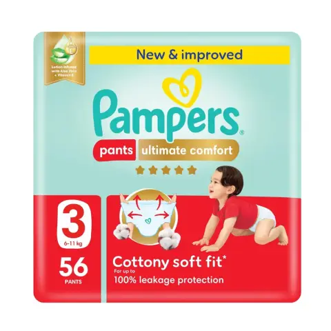 Pampers Ultimate Comfort Pants Size 3 56 Diapers thumbnail 1
