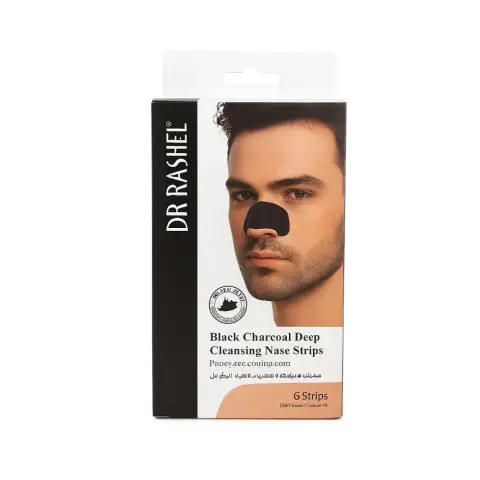 Dr. Rashel Black Charcoal Men Nose Strips 6s thumbnail 1