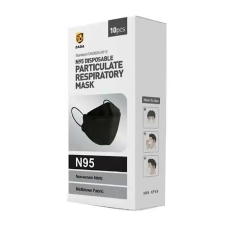 Dada N95 Mask Black 10S thumbnail 1