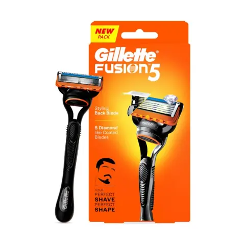 Gillette Fusion 5 Men's Razor With Microfin Skin Guard For Perfect Shave & Perfect Beard Shape, 1 Count thumbnail 1