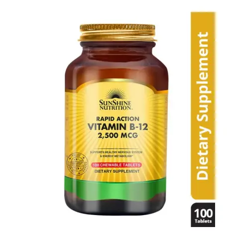 Sunshine Nutrition Rapid Action Vitamin B-12 2500Mcg 100S