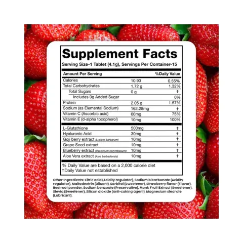 Plix Glowy Skin Strawberry Effervescent Tablets 15S thumbnail 3