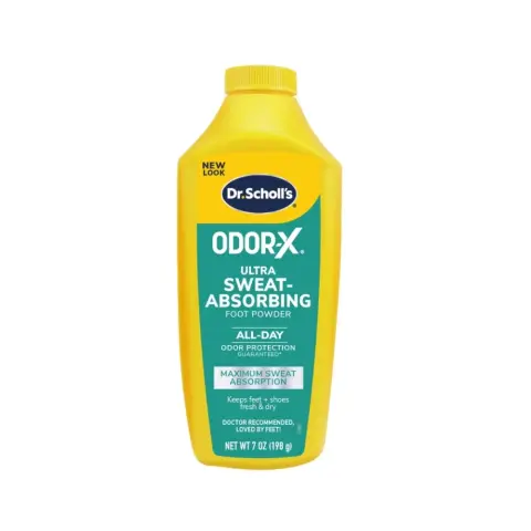 Dr. Scholl's Odor-X Ultra Sweat Absorbing Foot Powder, Foot Odor Remedy 198g  thumbnail 1