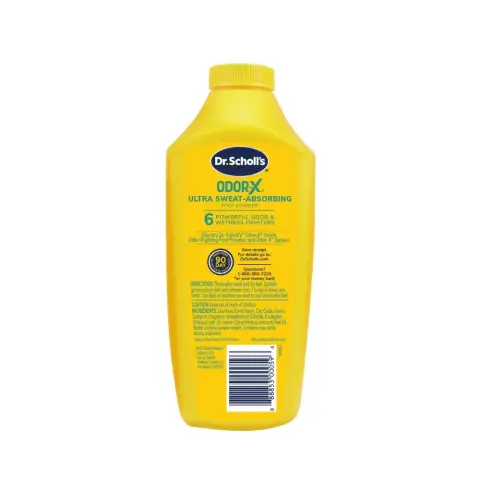 Dr. Scholl's Odor-X Ultra Sweat Absorbing Foot Powder, Foot Odor Remedy 198g  thumbnail 2