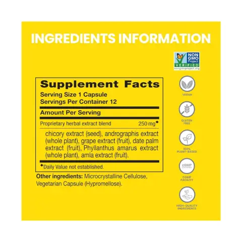 Himalaya PartySmart Herbal Liver Supplement Capsules, Pack of 12’s thumbnail 2