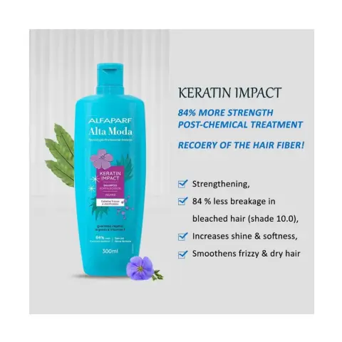 Alta Moda Shampoo Keratin For Weak & Damaged Hair 300Ml thumbnail 2