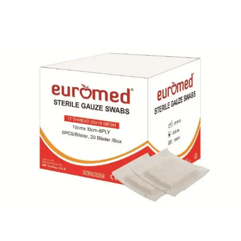 Euromed Gauze Swab Non Sterile 10x10 8Ply thumbnail 1