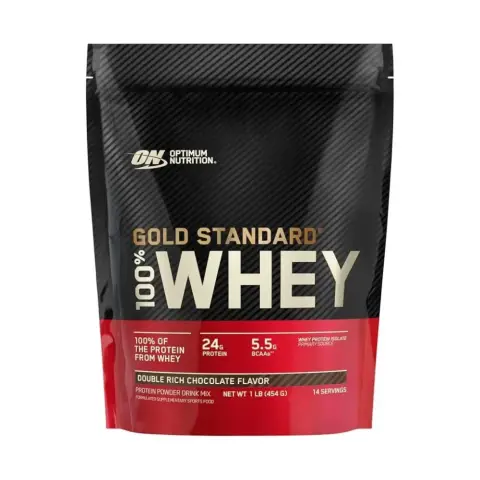 Optimum Nutrition 100% Whey Gold Standard Double Rich Chocolate 1Lb thumbnail 1