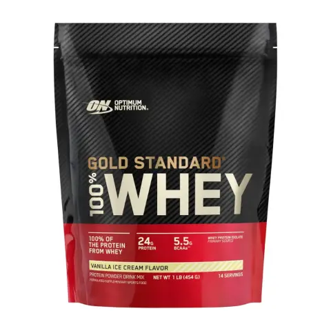 Optimum Nutrition 100% Whey Gold Standard Vanilla Ice Cream 1lb thumbnail 1