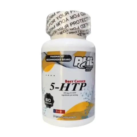 PHL 5-HTP 100MG Capsules 60S thumbnail 1