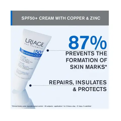 Uriage Bariederm Cica Cream SPF50+ 40mL thumbnail 3