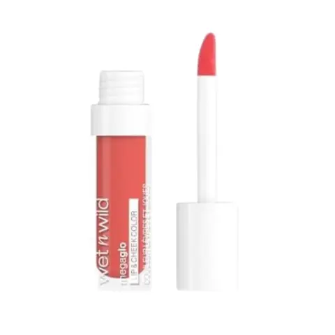 Wet N Wild Mega Glo Liquid Lip % Cheek Coral Dream-6094E thumbnail 2