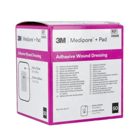 3M Medipore Pad 5x7.25cm 1s thumbnail 1