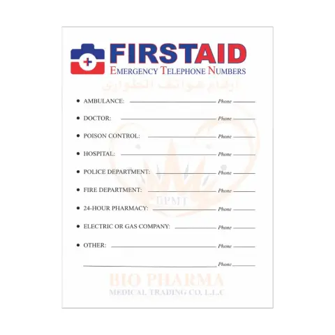 First Aid Emergency Leaflet thumbnail 1