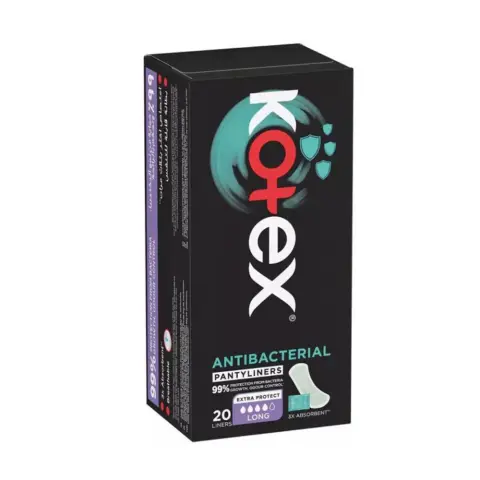 Kotex antibacterial everyday long scented 20 pantyliners thumbnail 1
