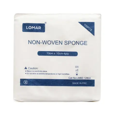 Lomar Nonwoven Swab 10Cmx10Cmx4Ply 100S thumbnail 1