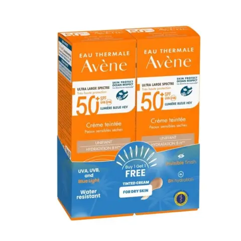 Avene Suncare Cream SPF50+ 50mL (1+1 Offer) thumbnail 1