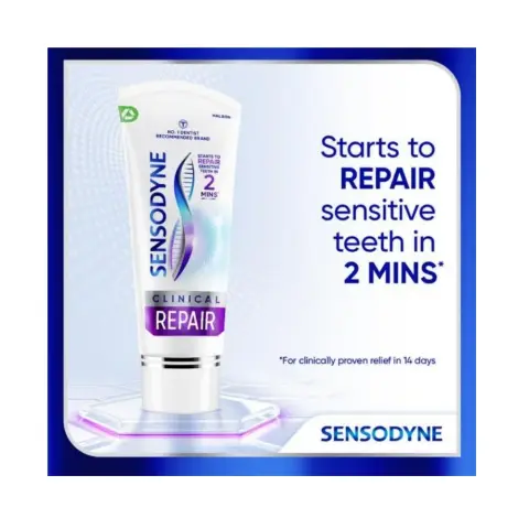 Sensodyne Clinical Repair Active White Tooth Paste 75mL thumbnail 2