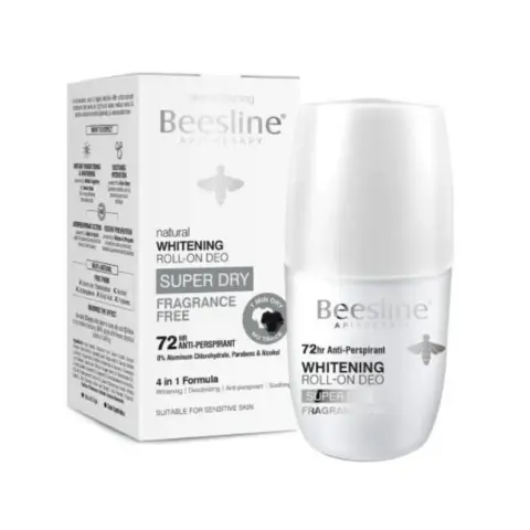 Beesline Deo Super Dry Fragrance Free Roll On 50mL thumbnail 1