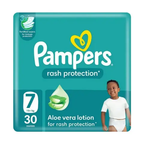 Pampers Diapers Baby Dry Taped Size 7 (17+kg) 30 Pieces 