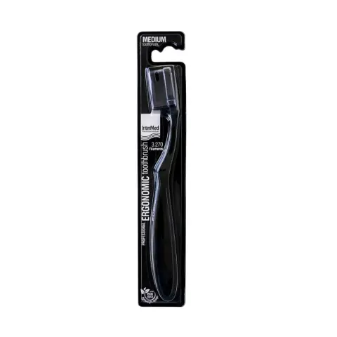 Ergonomic Intermed Medium Black 3.270 Toothbrush thumbnail 1
