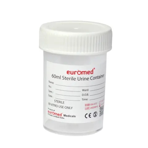 Euromed Urine Container Sterile 60mL thumbnail 1