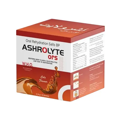 Ashrolyte ORS Cola Flavour 21.8G X 25 Sachets thumbnail 1