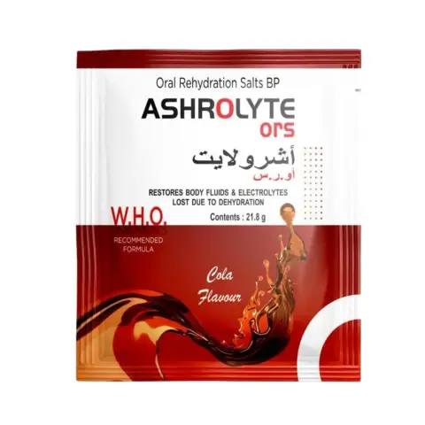 Ashrolyte ORS Cola Flavour 21.8G X 25 Sachets thumbnail 2