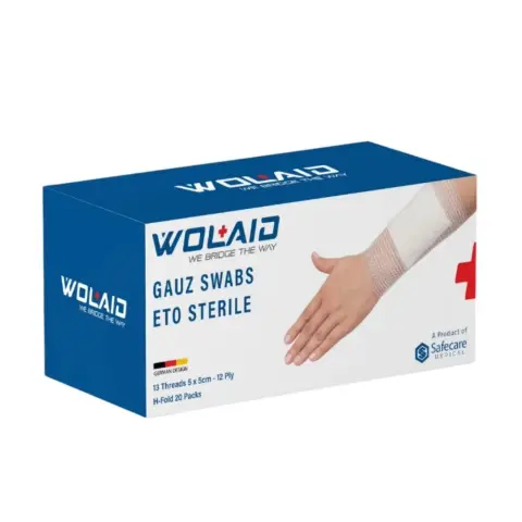 Wolaid Gauze Swab Sterile 5 X5Cm 12Ply 100S thumbnail 1
