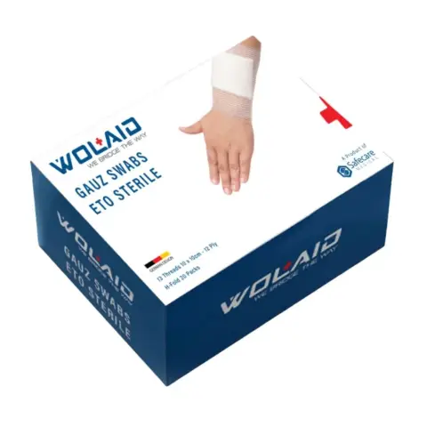 Wolaid Gauze Swab Sterile 10 X10Cm 12Ply 100S thumbnail 1