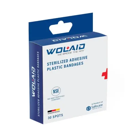 Wolaid Sterilized Adhesive Plastic Spot Bandages, 30S thumbnail 1