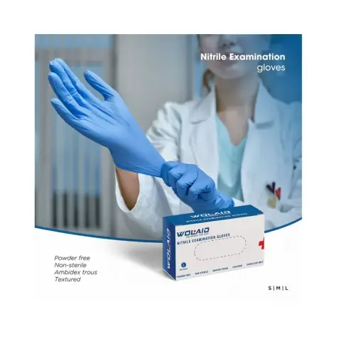Wolaid Nitrile Gloves Powder-Free Large 100s thumbnail 2