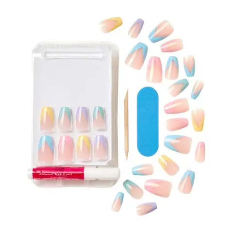 Kiss Voguish Fantasy Nails Medium Length Fv15C thumbnail 2