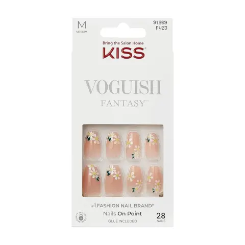 Kiss Voguish Fantasy Nails Medium Length Fv23C thumbnail 1