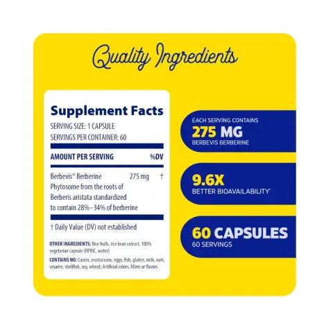 Enzymedica Berberine Phytosome Capsule 60 Capsules thumbnail 2